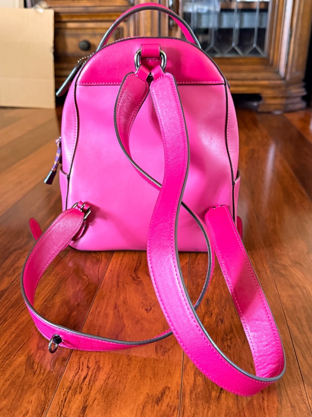 Coach Pink Signature Canvas Mini Backpack - Picture 4 of 10